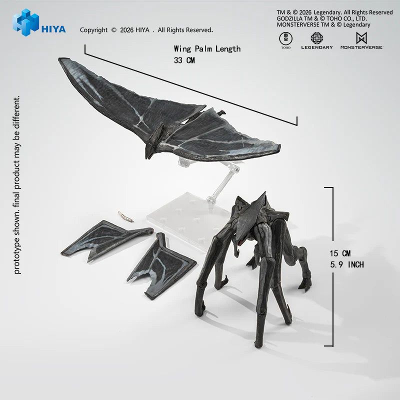 HIYA Exquisite Basic Series None Scale 6 Inch Godzilla 2014 Male & Female Muto Set Action Figure
