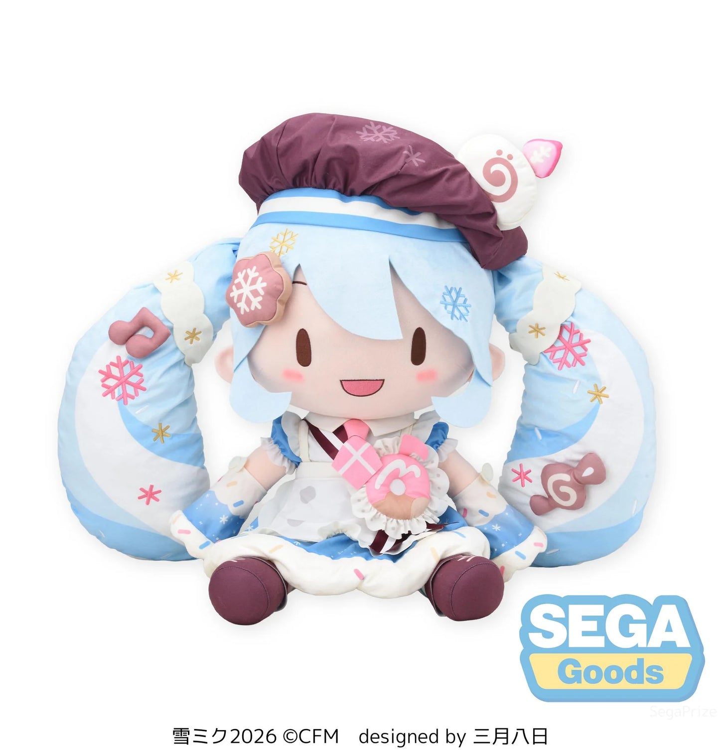 Sega Snow Miku 2026 Fuwa Petit Dodeka Jumbo Plush