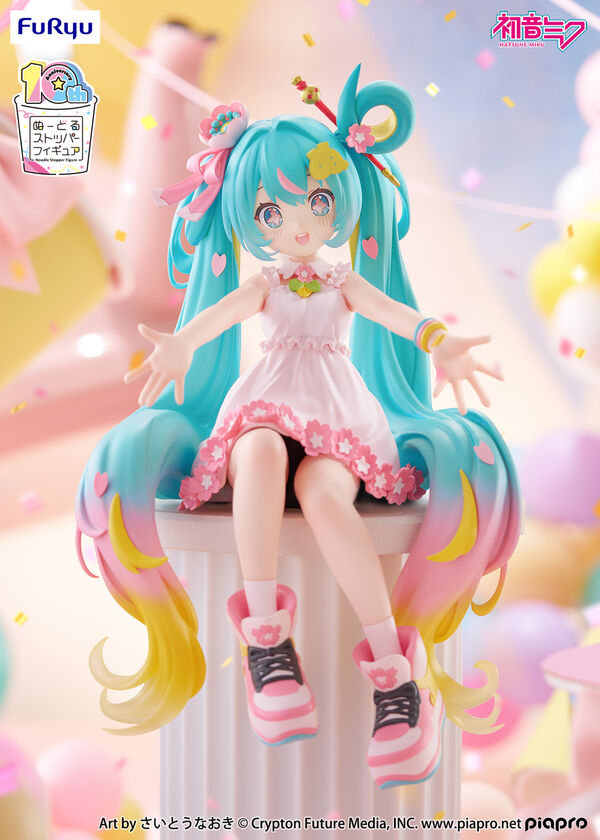 FuRyu Noodle Stopper Figure VOCALOID Hatsune Miku 10th Anniversary