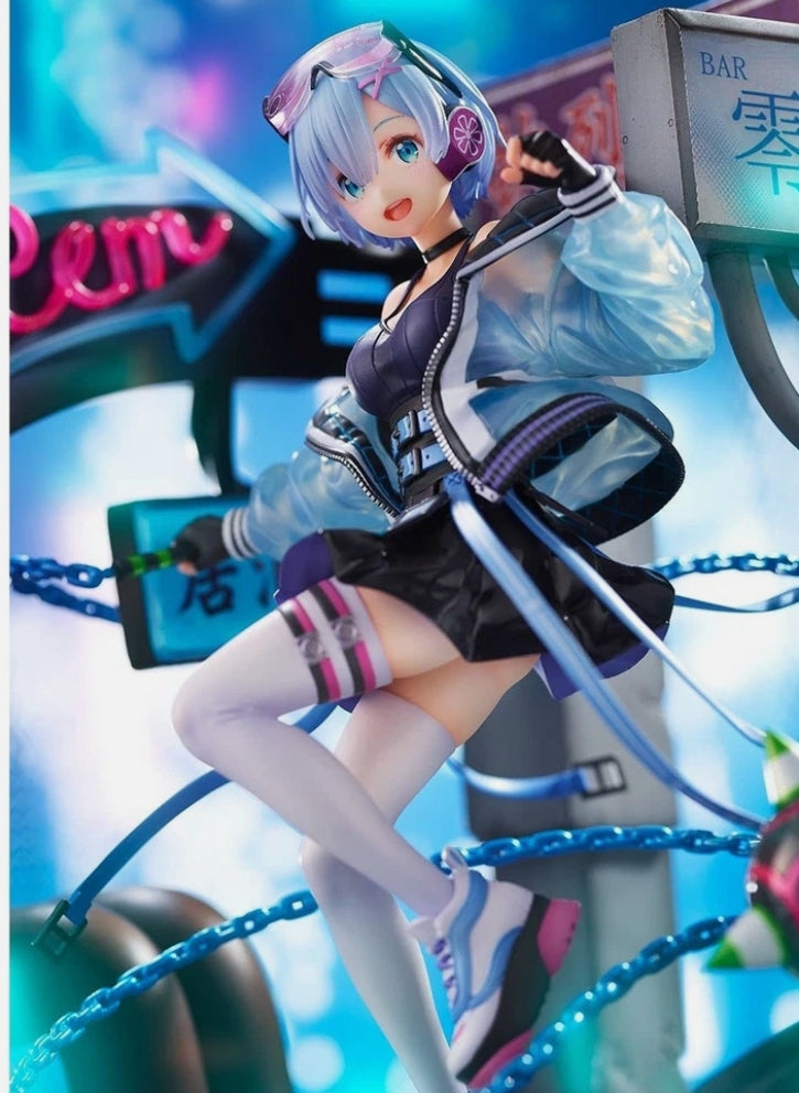 ESTREAM SHIBUYA SCRAMBLE FIGURE RE ZERO RAM / Rem 1/7 NEON CITY VER.