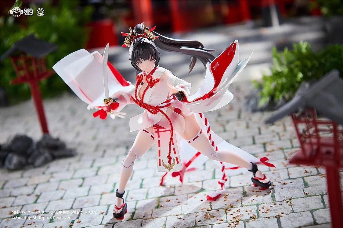 Sushing Combat Priestess Sakura Uefuji / Kikyou Uefuji 1/12 Articulated Figure