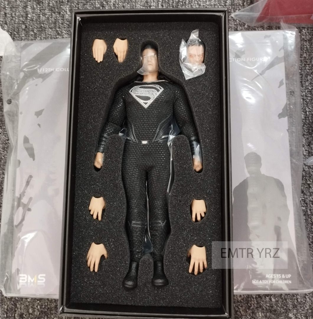 VTOYS X BMS BS03002 1:12 Justice League Superman (Black suit)