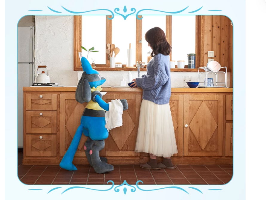 Pokemon Center Lucario Poké Plush Life Scale 1/1 Plushie