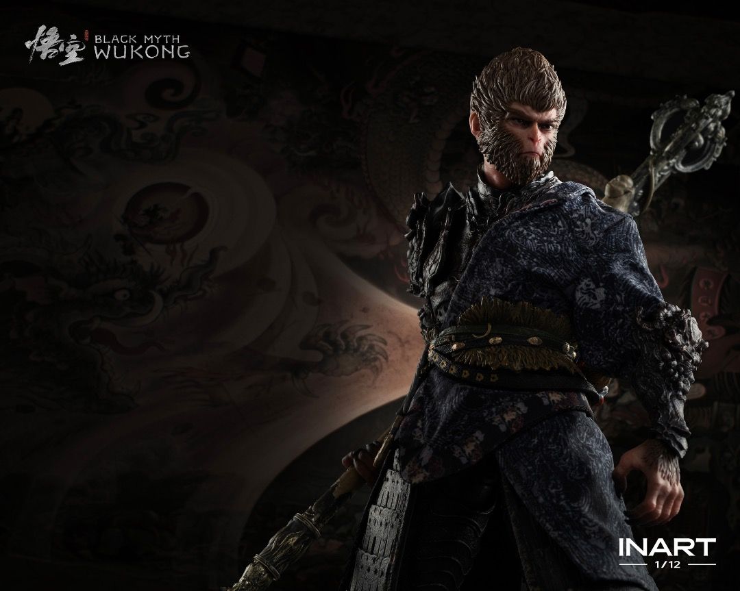 INART MAGG0002D 1/12 Black Myth: Wukong Action Figure The Destined One in the Bronze Armor Set (Deluxe Version)