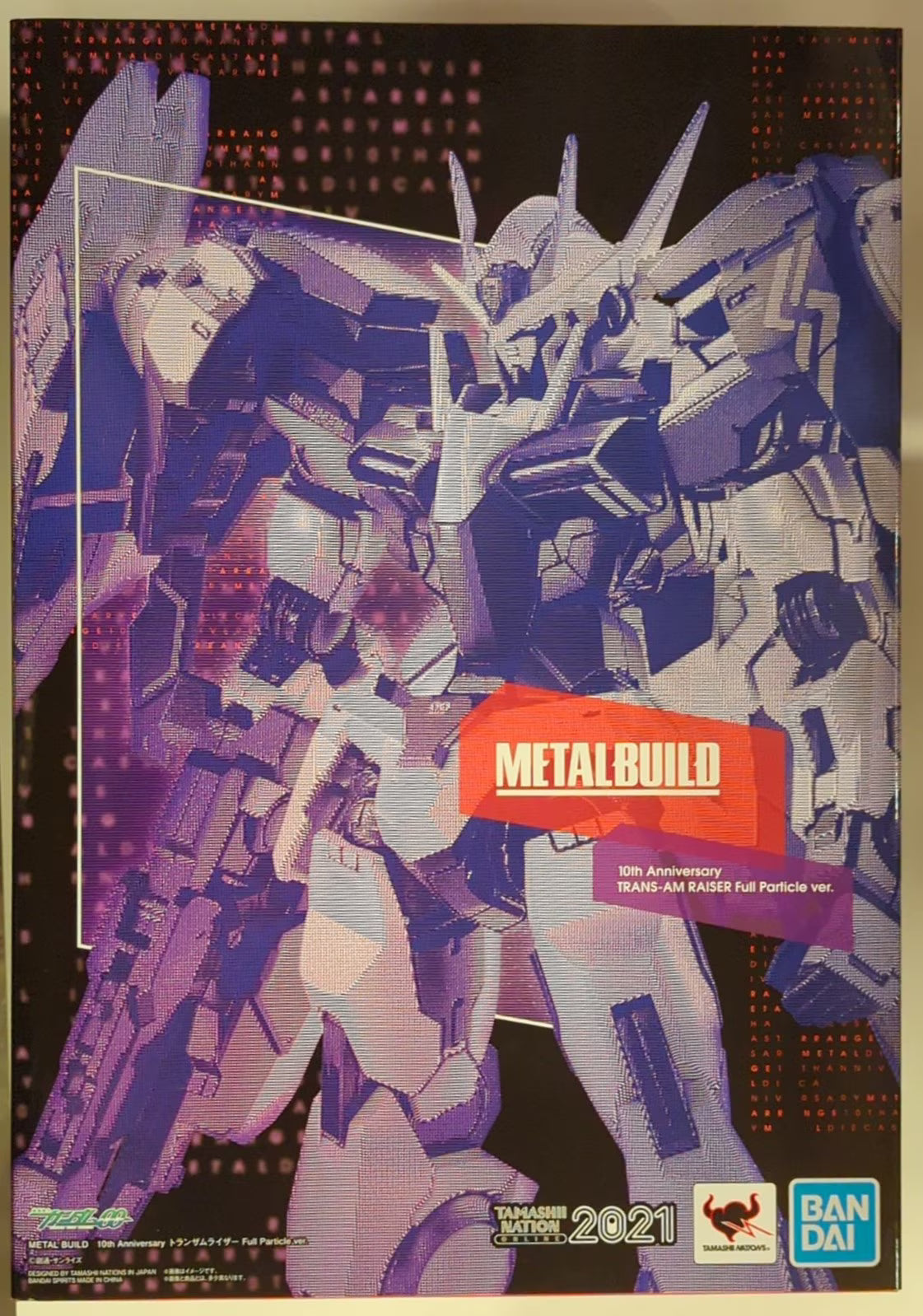 Bandai METAL BUILD Mobile Suit Gundam 00 10th Anniversary Trans-Am Riser Full Particle ver.