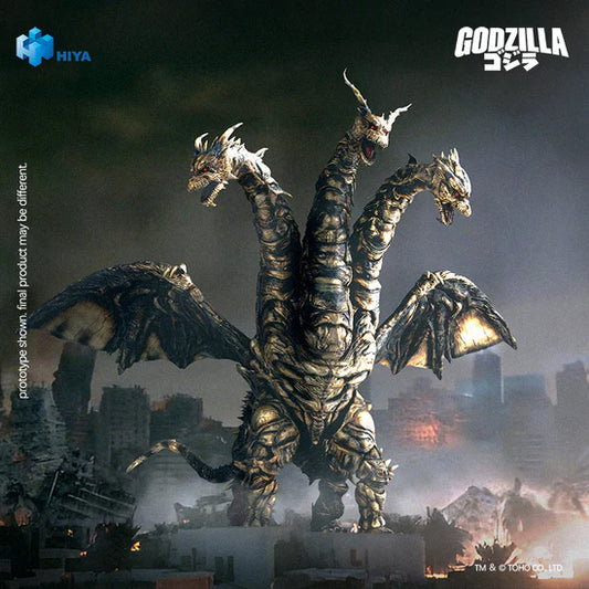 HIYA Exquisite Basic Series None Scale 10 Inch Godzilla Final Wars 2004 Keizer Ghidorah Action Figure