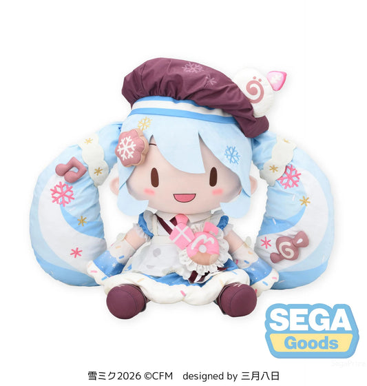 Sega Snow Miku 2026 Fuwa Petit Dodeka Jumbo Plush