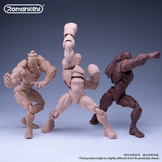 Romankey UMS003 Big Guy 1/12 Action Figure (WHITE/BLACK/YELLOW)