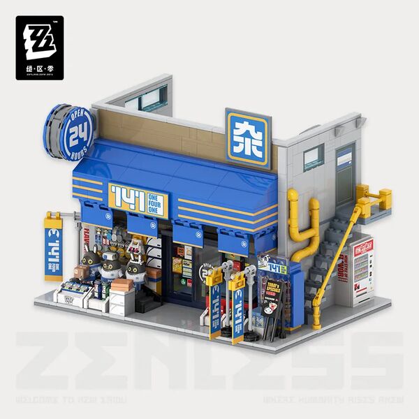Zenless Zone Zero 141 Convenience Store Sixth Street Series Assembly Building Blocks
