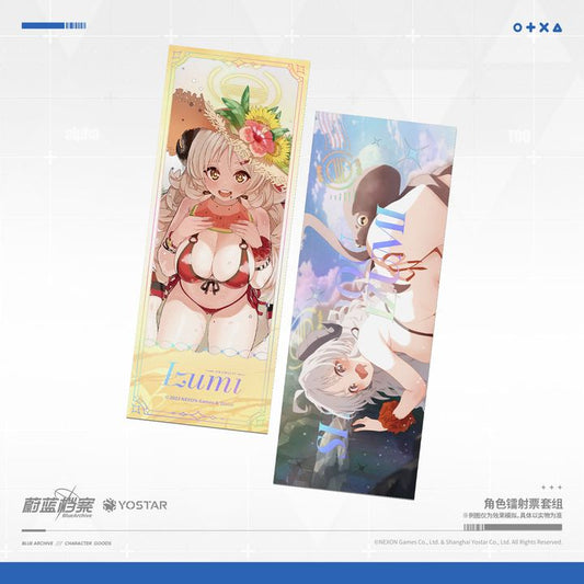 Blue Archive Swimsuit Series laser ticket Izumi