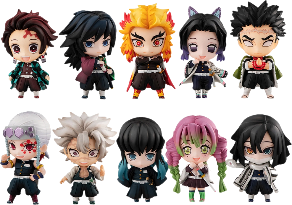MEGAHOUSE Demon Slayer: Kimetsu no Yaiba Tanjiro and the Pillars Mascot Set A & Set B