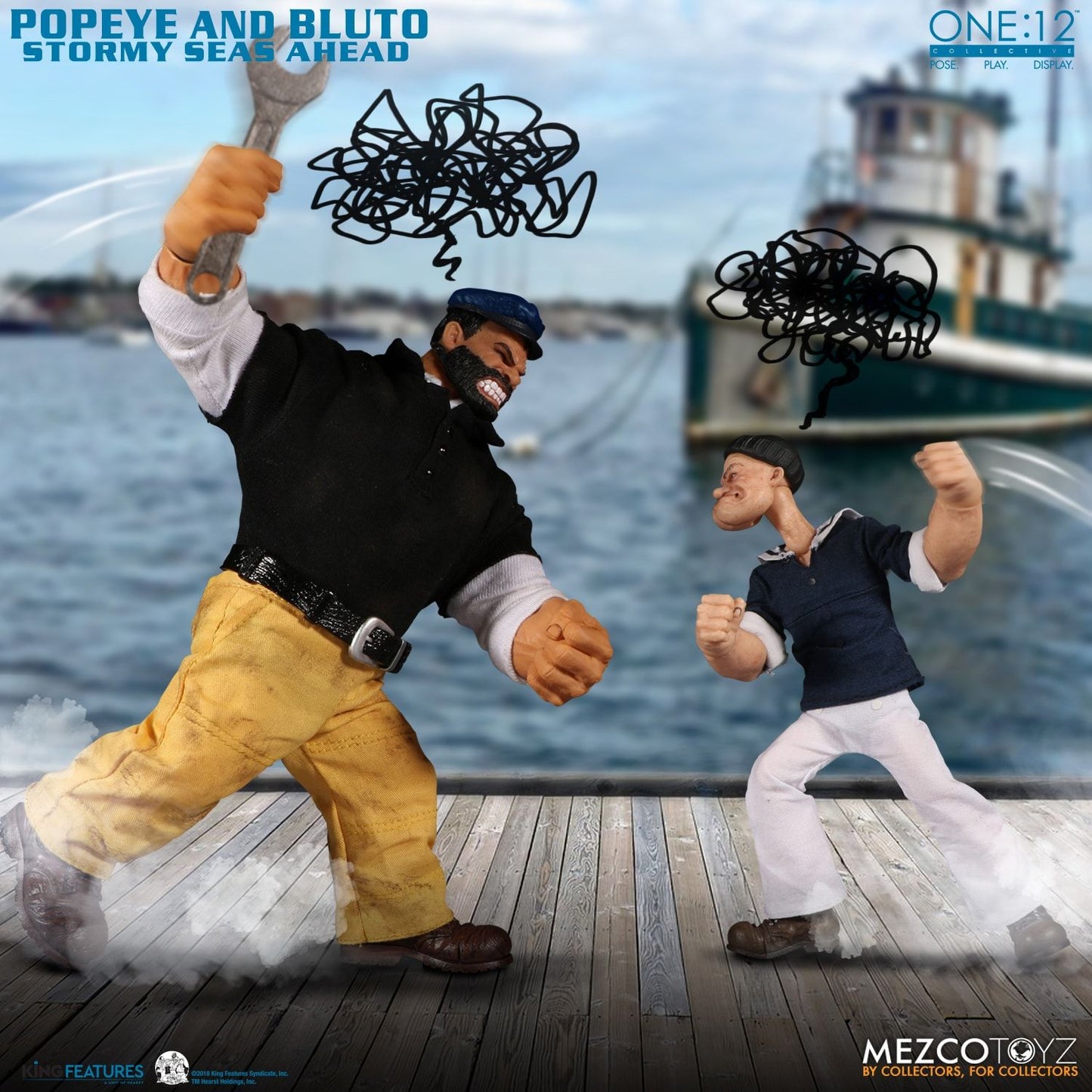 Mezco Toyz ONE:12 Collective: Popeye & Bluto: Stormy Seas Ahead Deluxe