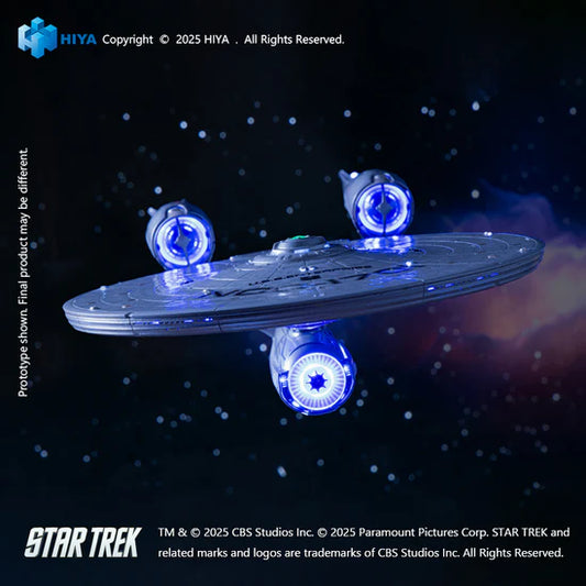 HIYA REPLICAart Series None Scale 15 Inch Star Trek 2009 USS Enterprise NCC-1701 Light Up Starship