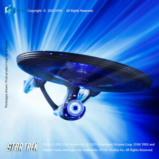 HIYA REPLICAart Series None Scale 15 Inch Star Trek 2009 USS Enterprise NCC-1701 Light Up Starship