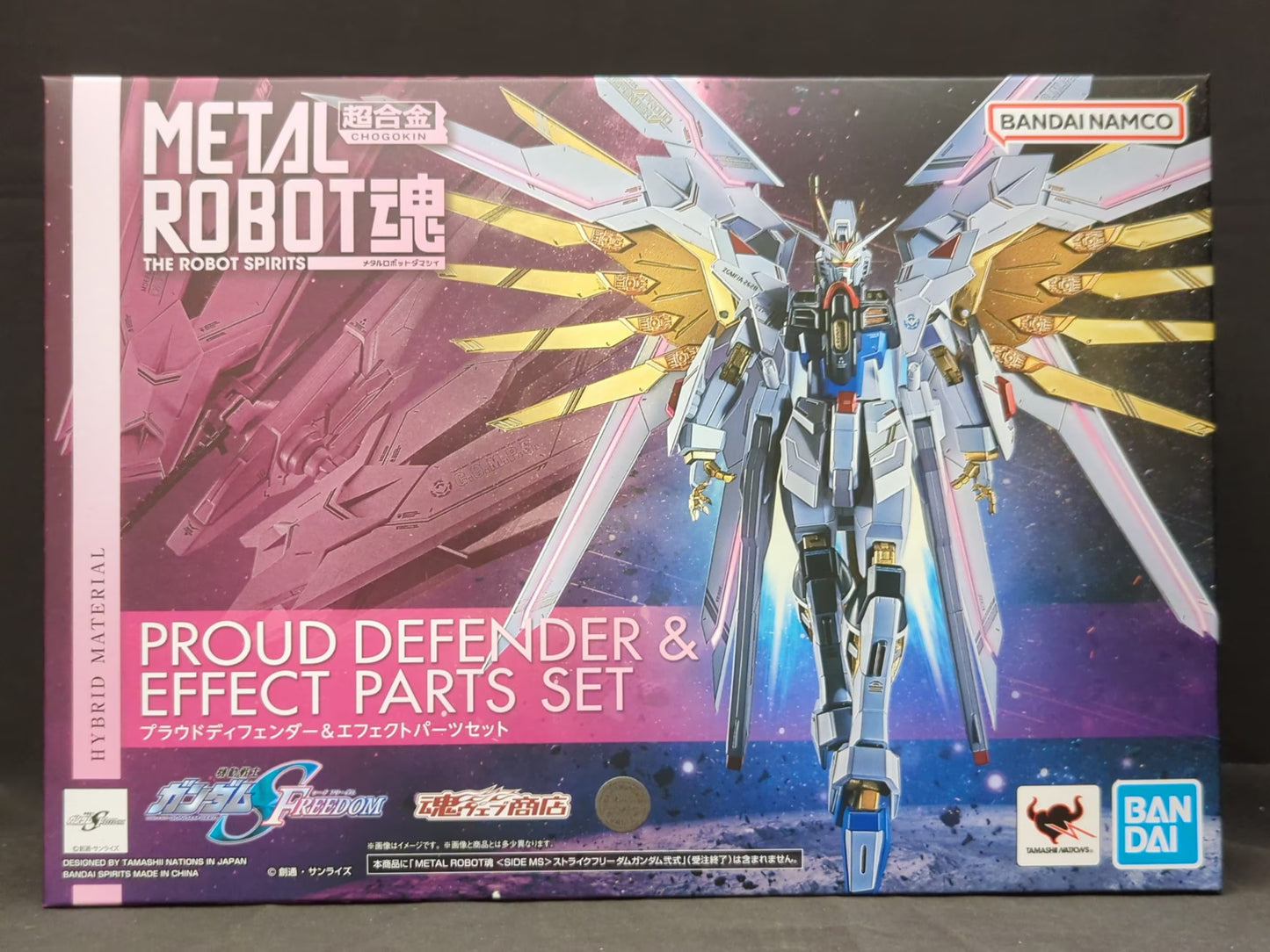 BANDAI METAL ROBOT SPIRITS<SIDE MS> Mobile Suit Gundam SEED FREEDOM Proud Defender and Effect parts set