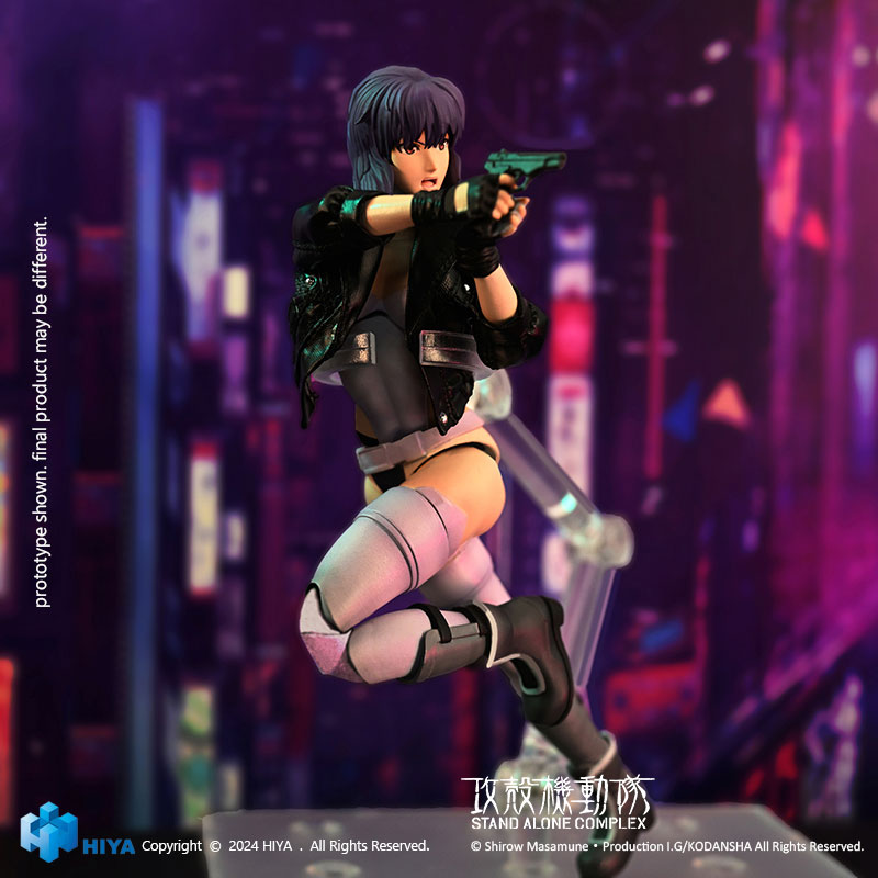 HIYA Exquisite Super Series 1/12 Scale 6 Inch GHOST IN THE SHELL Stand Alone Complex Kusanagi Motoko Battle Suit Version Action Figure