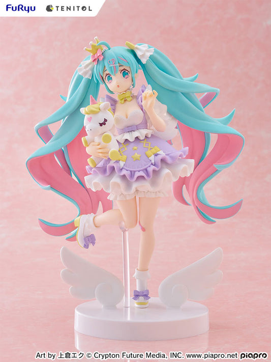 Furyu TENITOL Hatsune Miku Yumekawa Princess Lavender ver. Complete Figure