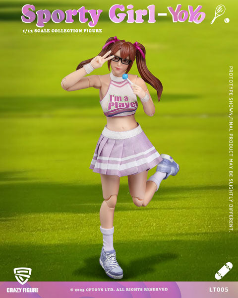 CFTOYS [Bonus] CRAZY FIGURE LT005 Sporty girl YOYO 1/12 Scale Posable Figure