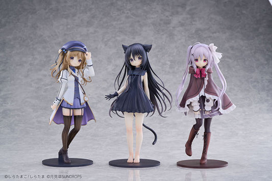 Sundrops [Bonus] "Hoshizora Tetsudou to Shiro no Tabi" Noir Neri Karuha Complete Set 1/7 Complete Figure