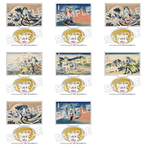 Katsushika Hokusai x Hatsune Miku Acrylic Stand Trading 8Pack BOX