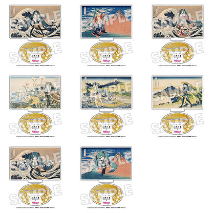Katsushika Hokusai x Hatsune Miku Acrylic Stand Trading 8Pack BOX