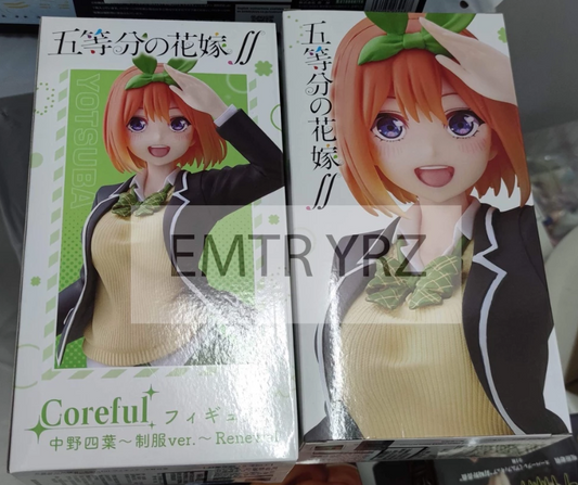 Taito Coreful Figure The Quintessential Quintuplets Yotsuba Nakano Uniform ver Renewal Edition