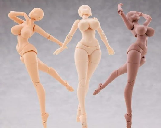 K-Toys KT02 1/12 Female Body White/Yellow/Tan Skin