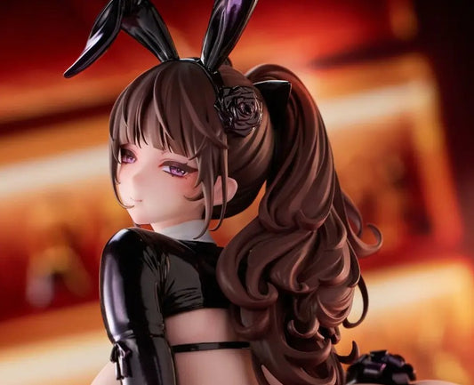 (Black/White/No Stocking) SIKI ANIM Sue Sue Illustration Champagne and Bunny Girl Rose 1/7 scale figure
