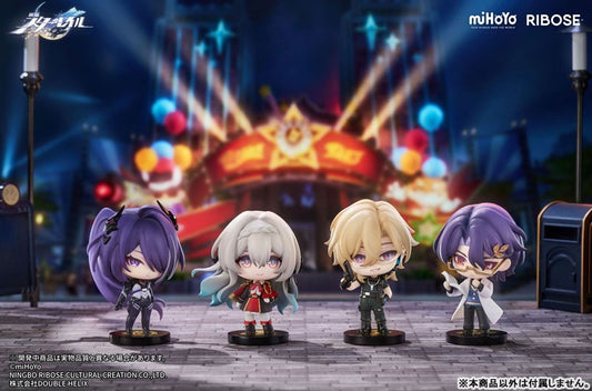 Honkai: Star Rail Nameless Honor VOL2 Acheron / Firefly /  Aventurine / Dr. Ratio Chibi Figure