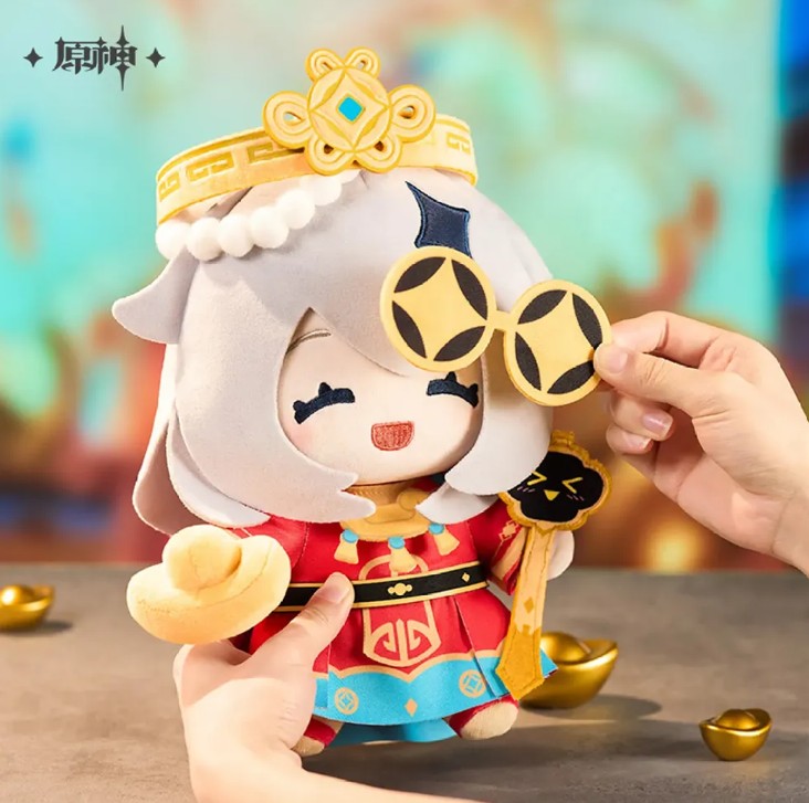 Genshin Impact Paimon Little God of Wealth 小小财神 派福毛绒玩偶
