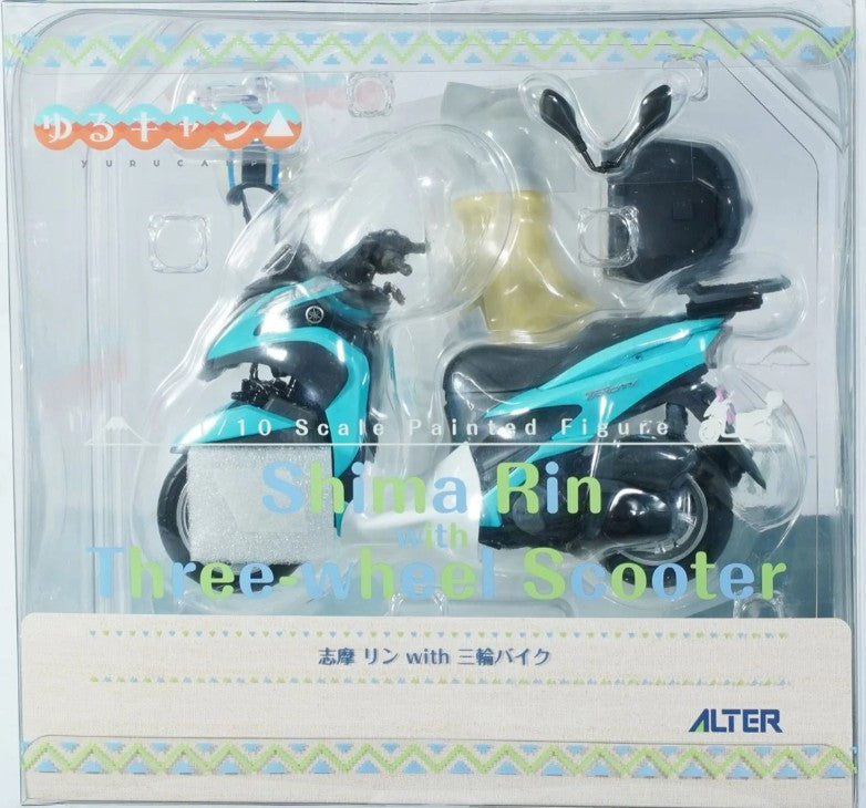 Alter Yuru Camp Rin Shima with Three-wheeled Motorcycle 1/10 Complete Figure