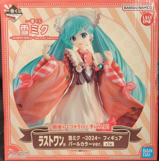Ichiban Kuji Snow Miku Second Season Last One Prize Snow Miku ~2024~ Pearl Color Ver. Figures