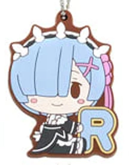 Bandai Ichiban Kuji Re:Zero Starting Life In Another World Chokonokko F Prize Rubber Keychain Rem