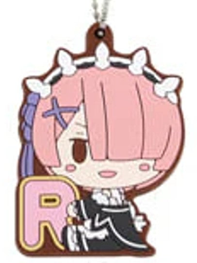 Bandai Ichiban Kuji Re:Zero Starting Life In Another World Chokonokko F Prize Rubber Keychain Ram