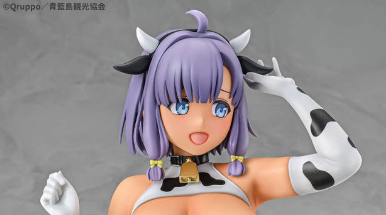 Q-six Nukitashi THE ANIMATION Misaki Hotori Cow Pattern Costume /  Suntanned ver. 1/5 Complete Figure