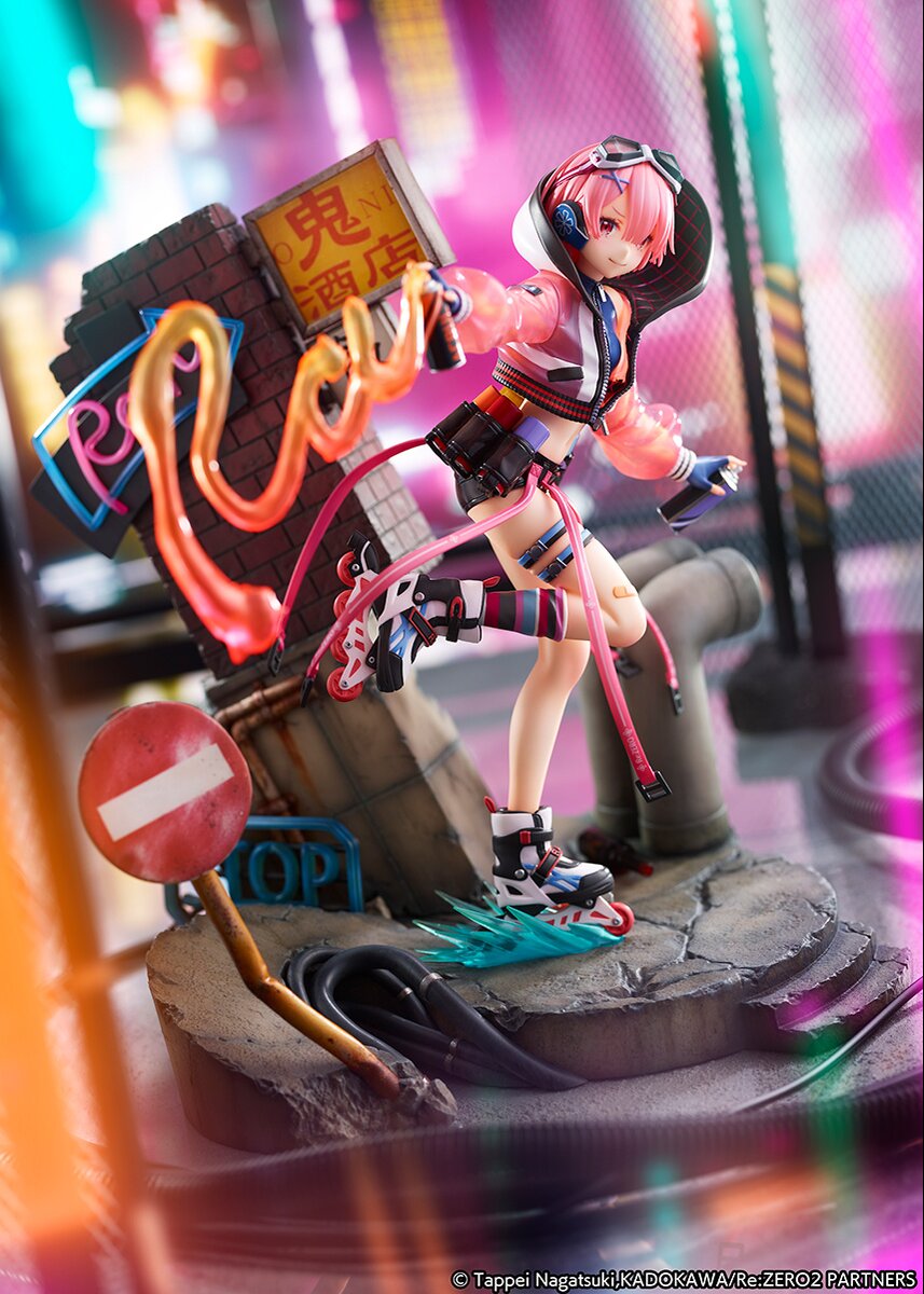 ESTREAM SHIBUYA SCRAMBLE FIGURE RE ZERO RAM 1/7 NEON CITY VER.