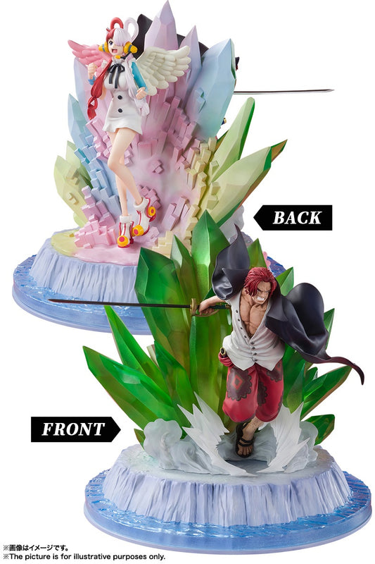 SP Bandai figuarts zero(EXTRA BATTLE) shanks and uta one piece film red version