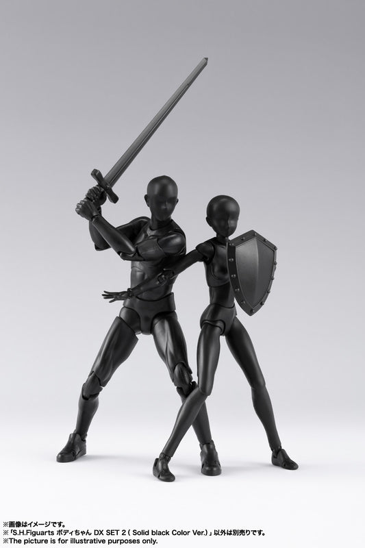S.H.Figuarts Body-chan DX Set 2 (Solid Black Color Ver.)
