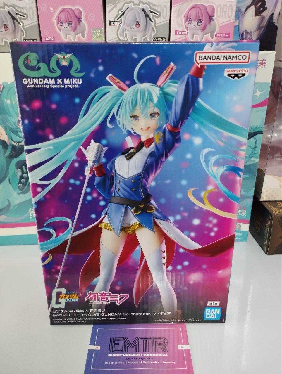 Gundam 45th Anniversary x Hatsune Miku BANPRESTO EVOLVE-GUNDAM Collaboration- Figure