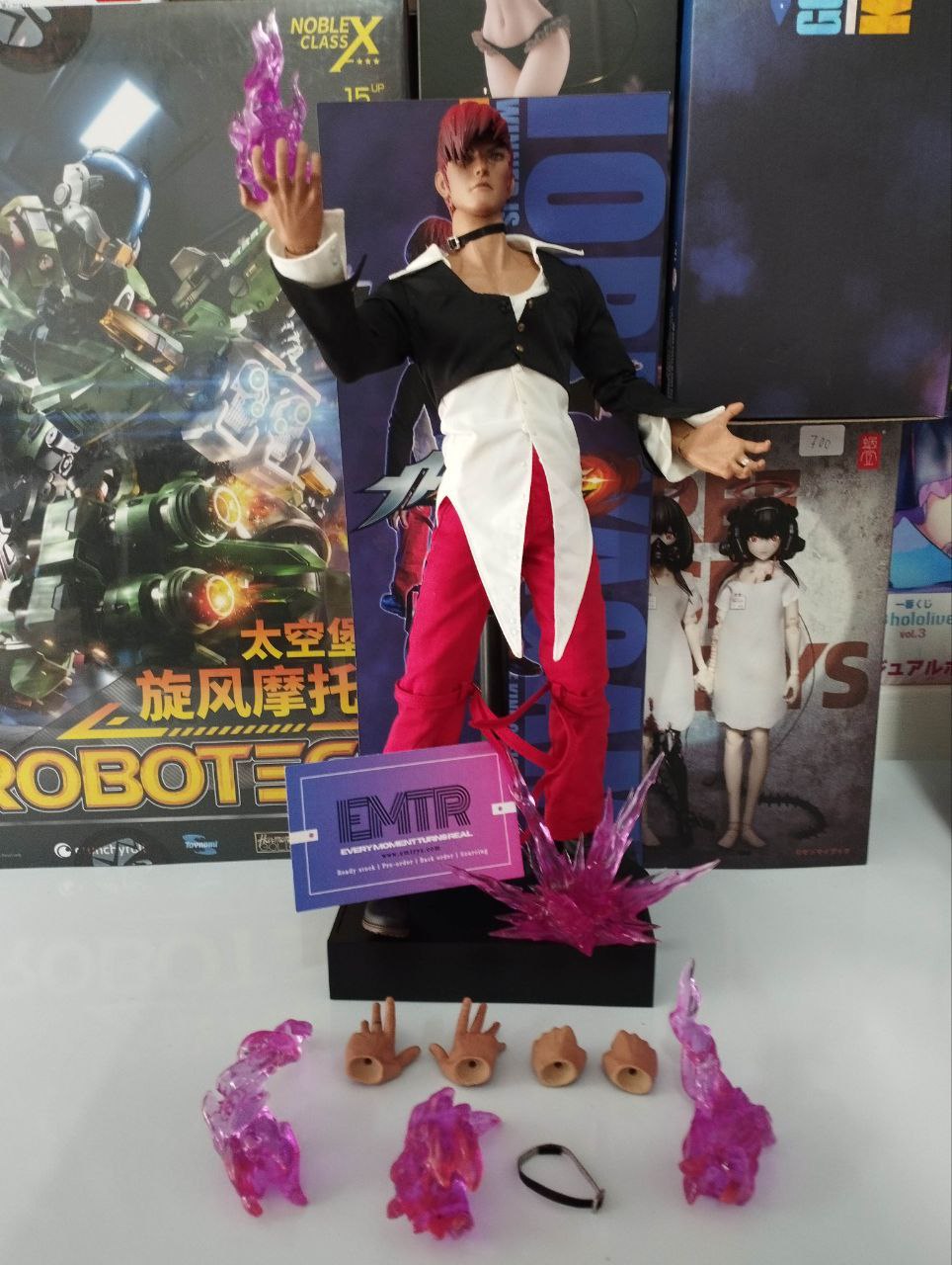 (No BOX) WorldBox - KF100 - 1/6《The King Of Fighters》Iori Yagami Collectible Figure