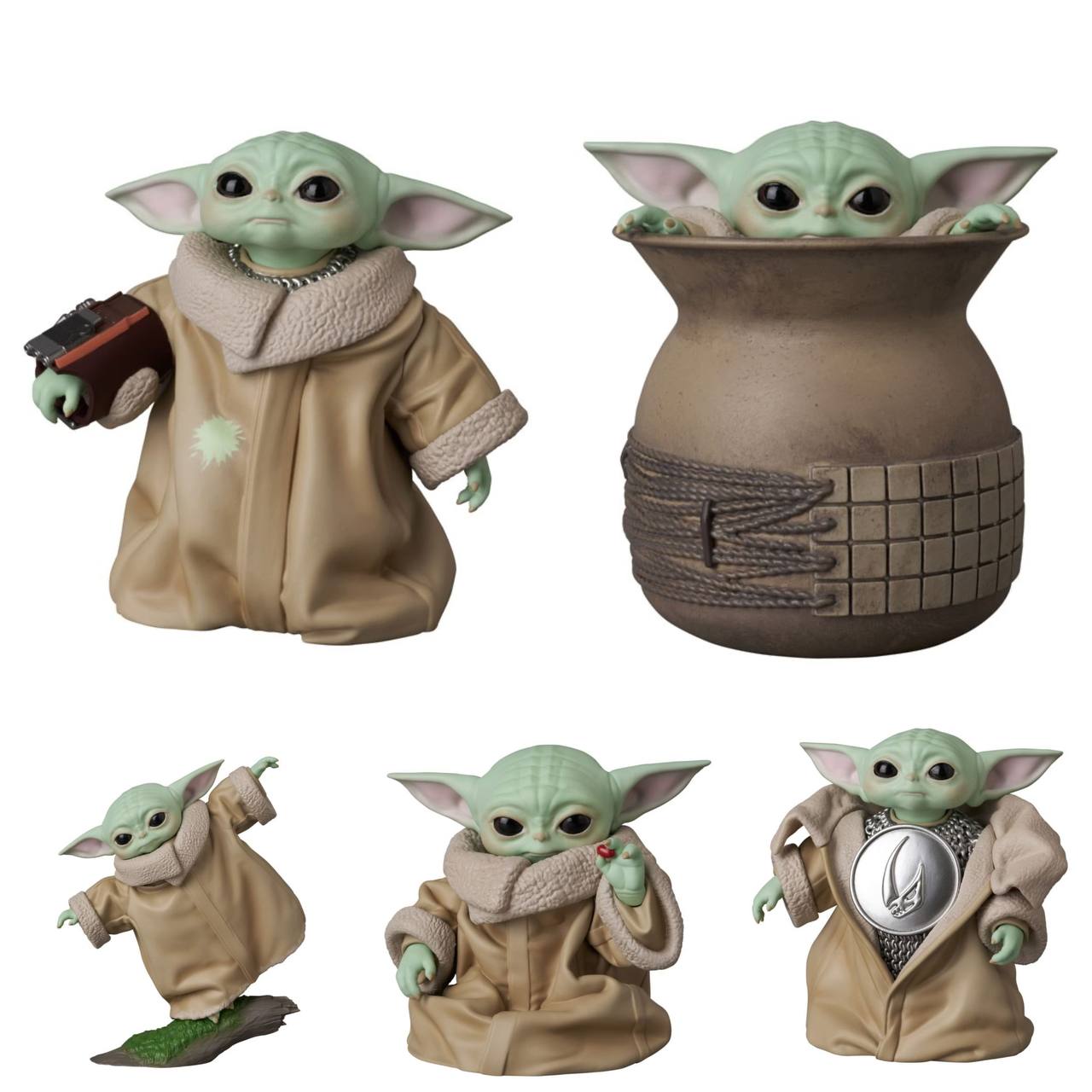 (SET OF 5)Ultra Detail Figure No.880, 881 ,882 ,883 ,884 UDF GROGU (TM) SERIES 3