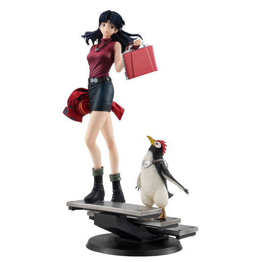 Megahouse GALS Series Rebuild of Evangelion Misato Katsuragi & Penpen Complete Figure