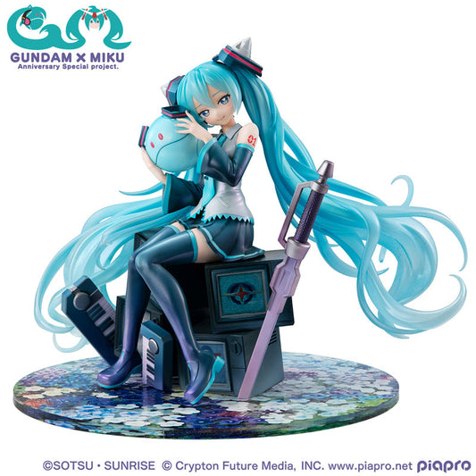 Megahouse Lucrea Mobile Suit Gundam 45th Anniversary x Hatsune Miku Hatsune Miku x 00 Gundam 1/7 Complete Figure