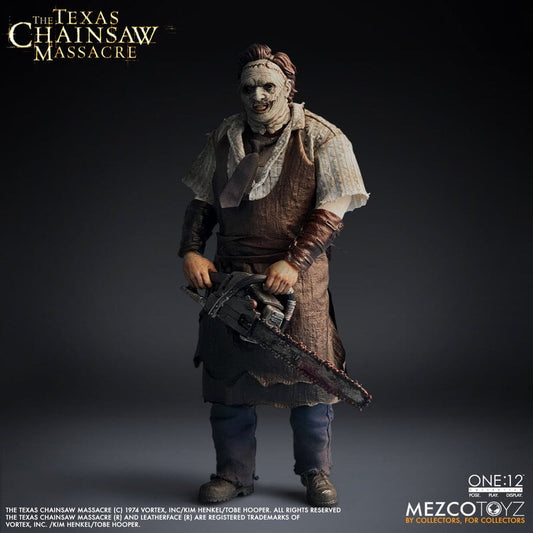 Mezco Toyz The Texas Chainsaw Massacre 2003 Leather Face 1/12 Action Figure