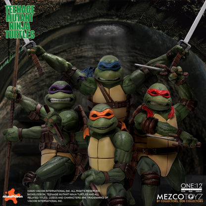 Mezco Toyz TMNT 1990 Movie version 1/12 Action Figure (Set of 4)