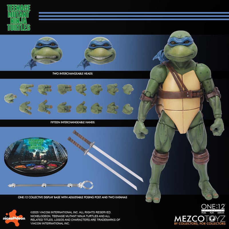 Mezco Toyz TMNT 1990 Movie version 1/12 Action Figure (Set of 4)