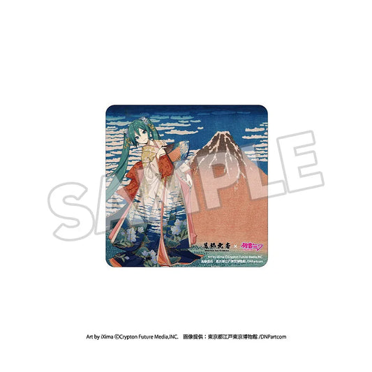 Katsushika Hokusai x Hatsune Miku Car Magnet Thirty-six Views of Mount Fuji/The Great Wave off Kanagawa